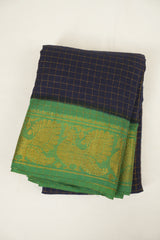 Blue Sungudi Cotton Saree - SRBSCS269