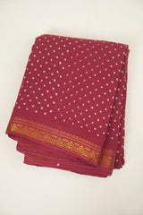 Magenta Sungudi Cotton Saree - SRMSCS263