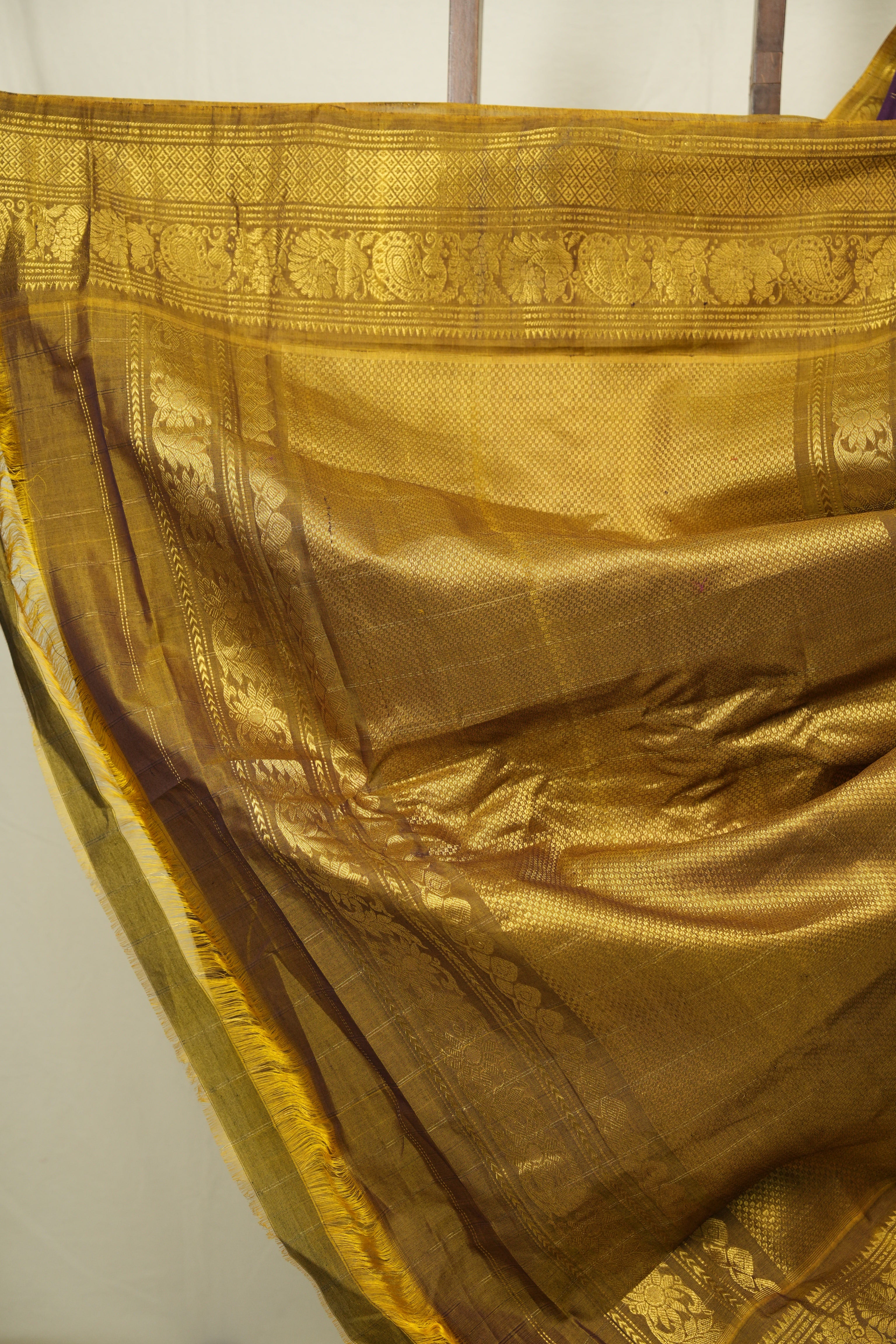 Purple Gadwal Cotton Silk Saree - SRPGCSS206