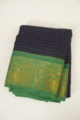 Blue Sungudi Cotton Saree - SRBSCS270