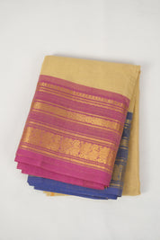 Beige Kanchi Cotton Saree - SRBKCS1282