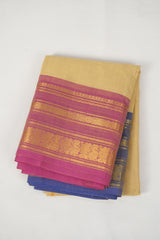 Beige Kanchi Cotton Saree - SRBKCS1282