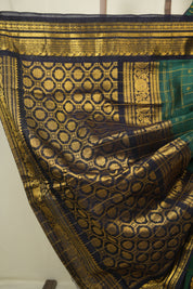 Green Gadwal Cotton Silk Saree - SRGGCSS201
