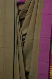 Two Tone Brown Cotton Ilkal Saree - SRTTBCIS974