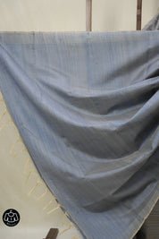 Ash Blue Raw Silk Saree - SRABRSS969