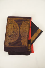 Red Sungudi Cotton Saree - SRRSCS271