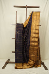 Coffee Brown Gadwal Cotton Silk Saree - SRCBGCSS204
