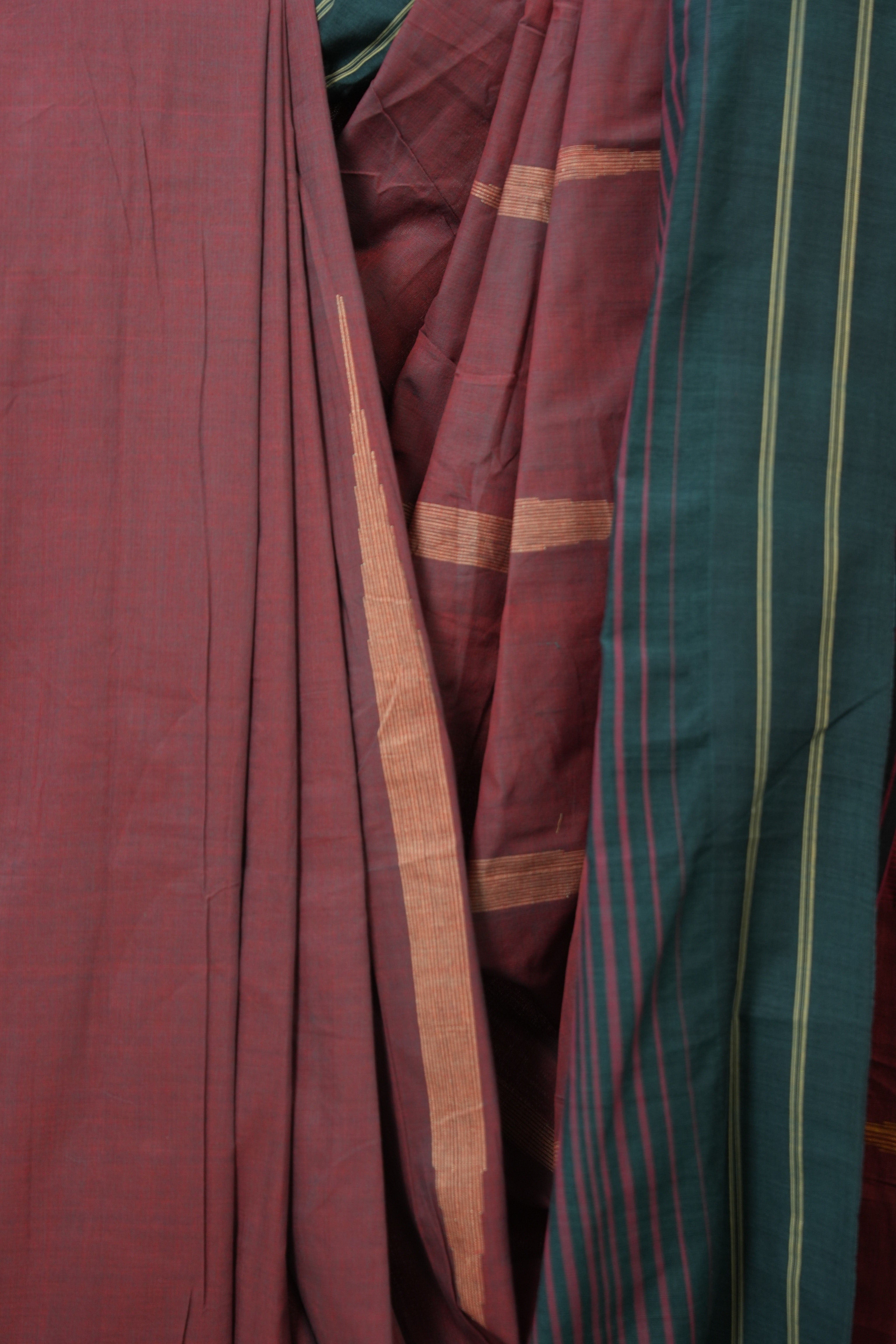 Dusty Mauve Cotton Ilkal Saree - SRDMCIS972