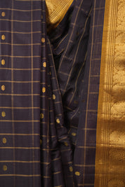 Coffee Brown Gadwal Cotton Silk Saree - SRCBGCSS204