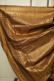 Coffee Brown Gadwal Cotton Silk Saree - SRCBGCSS204