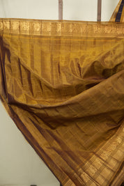 Coffee Brown Gadwal Cotton Silk Saree - SRCBGCSS204