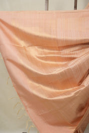 Peach Raw Silk Saree - SRPRSS971