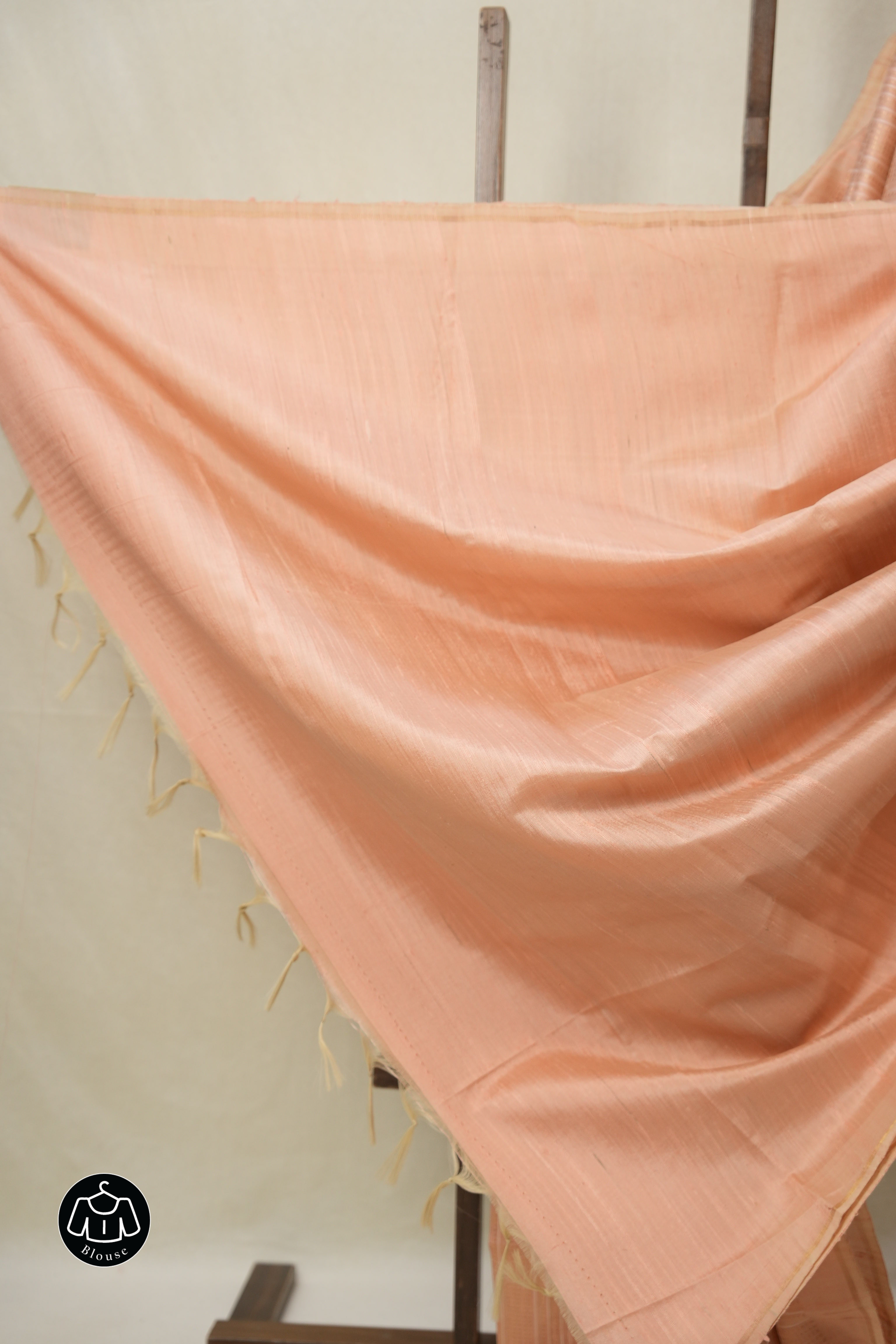 Peach Raw Silk Saree - SRPRSS971
