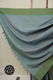 Turquoise Blue Cotton Ilkal Saree - SRTBCIS971