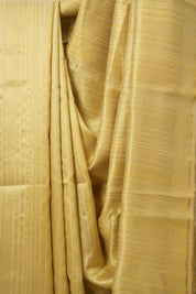 Light Gold Raw Silk Saree - SRLGRSS963