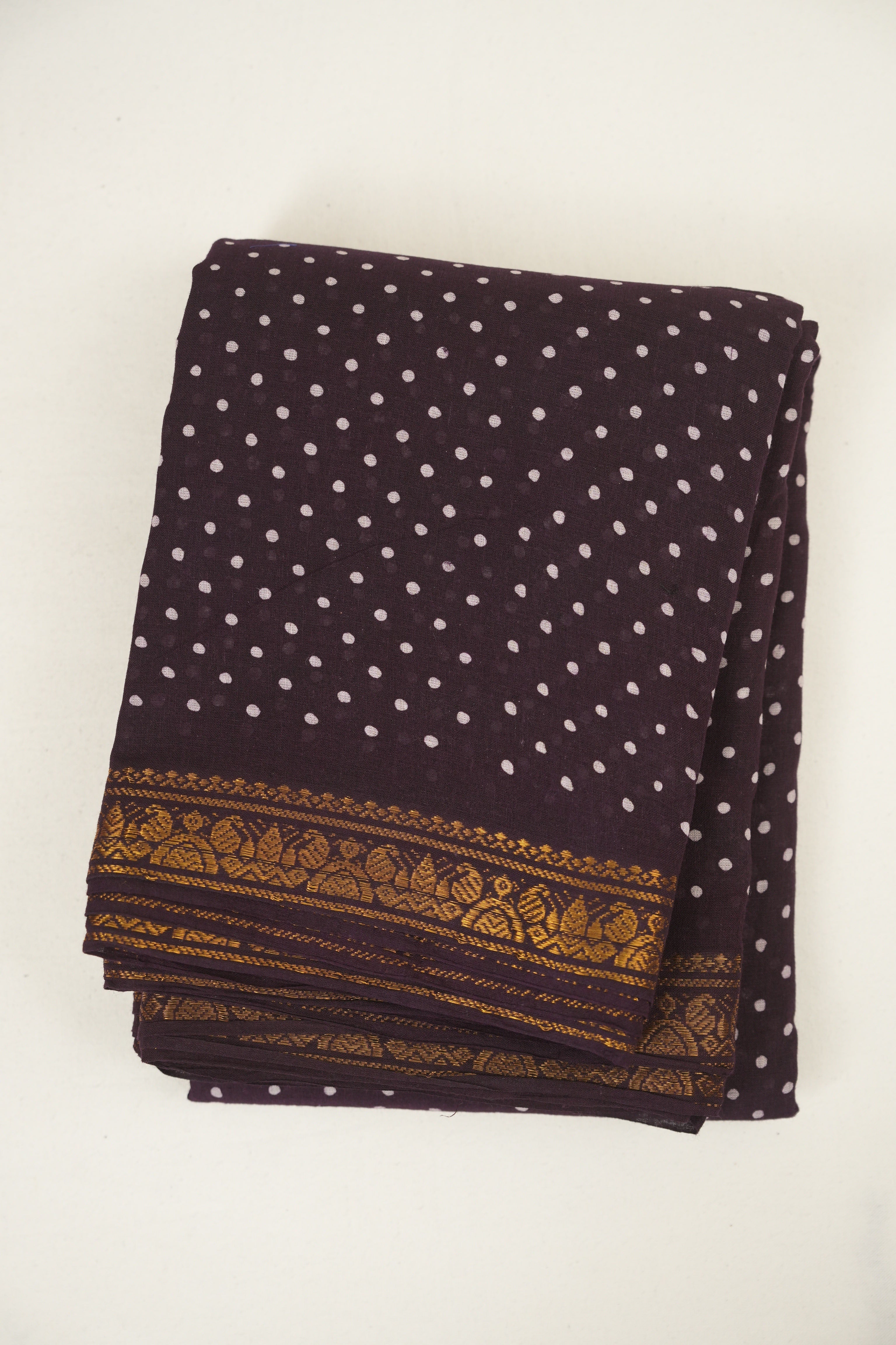 Deep Purple Sungudi Cotton Saree - SRDPSCS265
