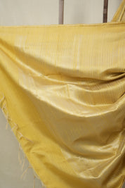 Light Gold Raw Silk Saree - SRLGRSS963