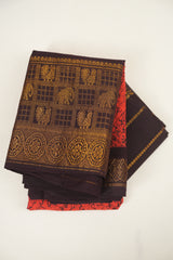 Red Sungudi Cotton Saree - SRRSCS248