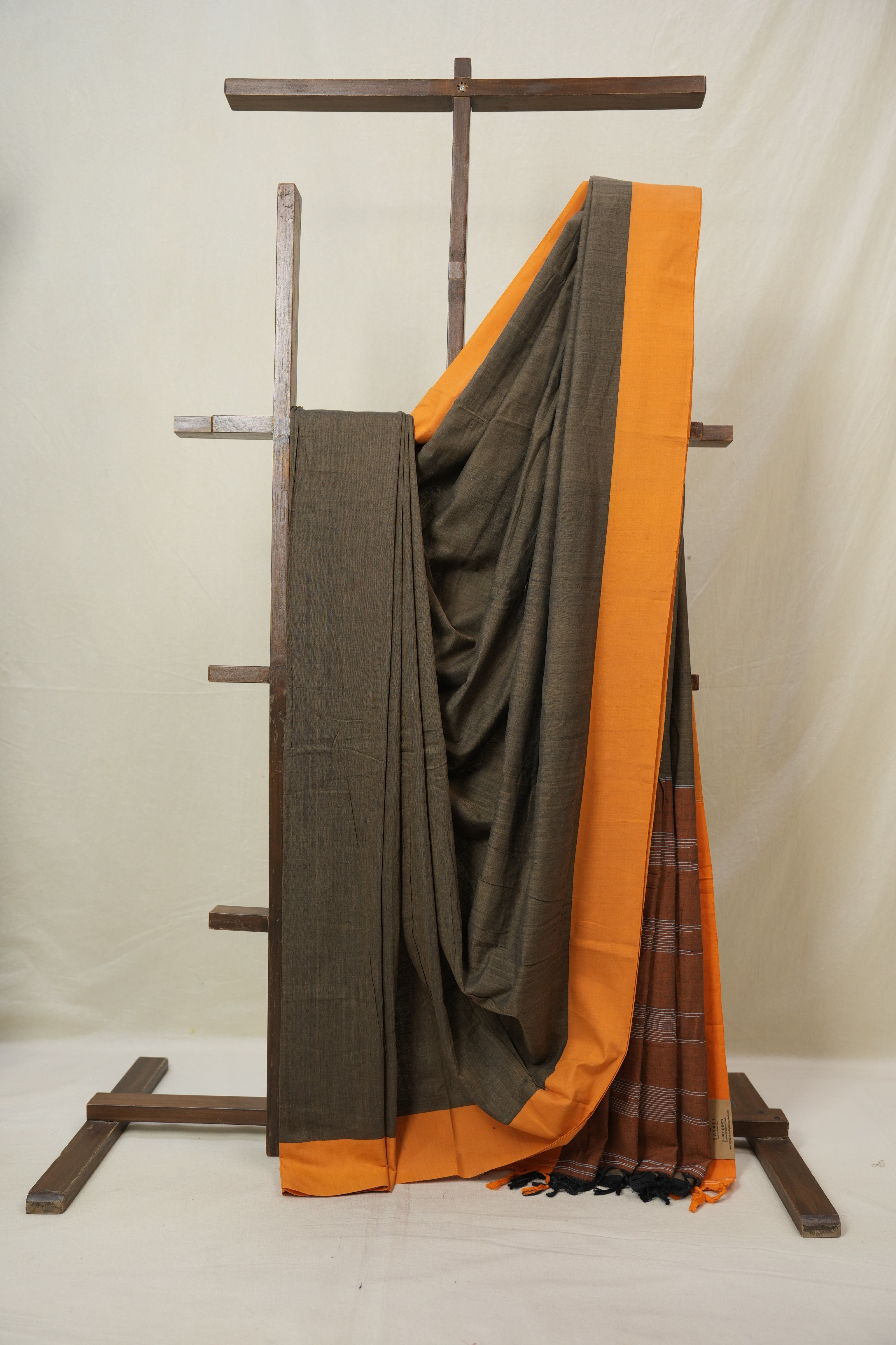 Light Brown Cotton Ilkal Saree - SRLBCIS969