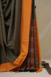 Light Brown Cotton Ilkal Saree - SRLBCIS969