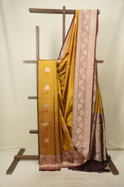 Mustard Yellow Banarasi Silk Saree - SRMYBSS984
