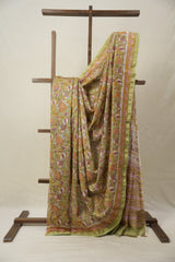 Pista Green HBP Cotton Silk Saree With Chanderi Border - SRPGCSS1433
