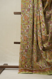Pista Green HBP Cotton Silk Saree With Chanderi Border - SRPGCSS1433