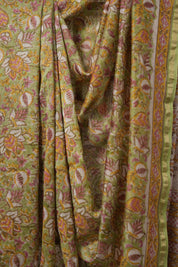 Pista Green HBP Cotton Silk Saree With Chanderi Border - SRPGCSS1433