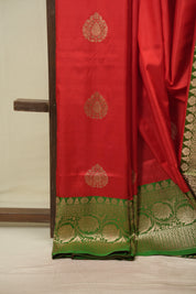 Red Banarasi Silk Saree - SRRBSS985