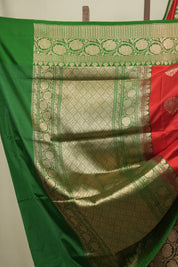 Red Banarasi Silk Saree - SRRBSS985