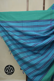 Blue Cotton Ilkal Saree - SRBCIS976