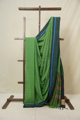 Green Cotton Ilkal Saree - SRGCIS975