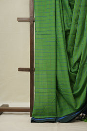 Green Cotton Ilkal Saree - SRGCIS975