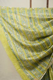 Light Pista Green HBP Cotton Silk Saree With Chanderi Border - SRLPGCSS1427