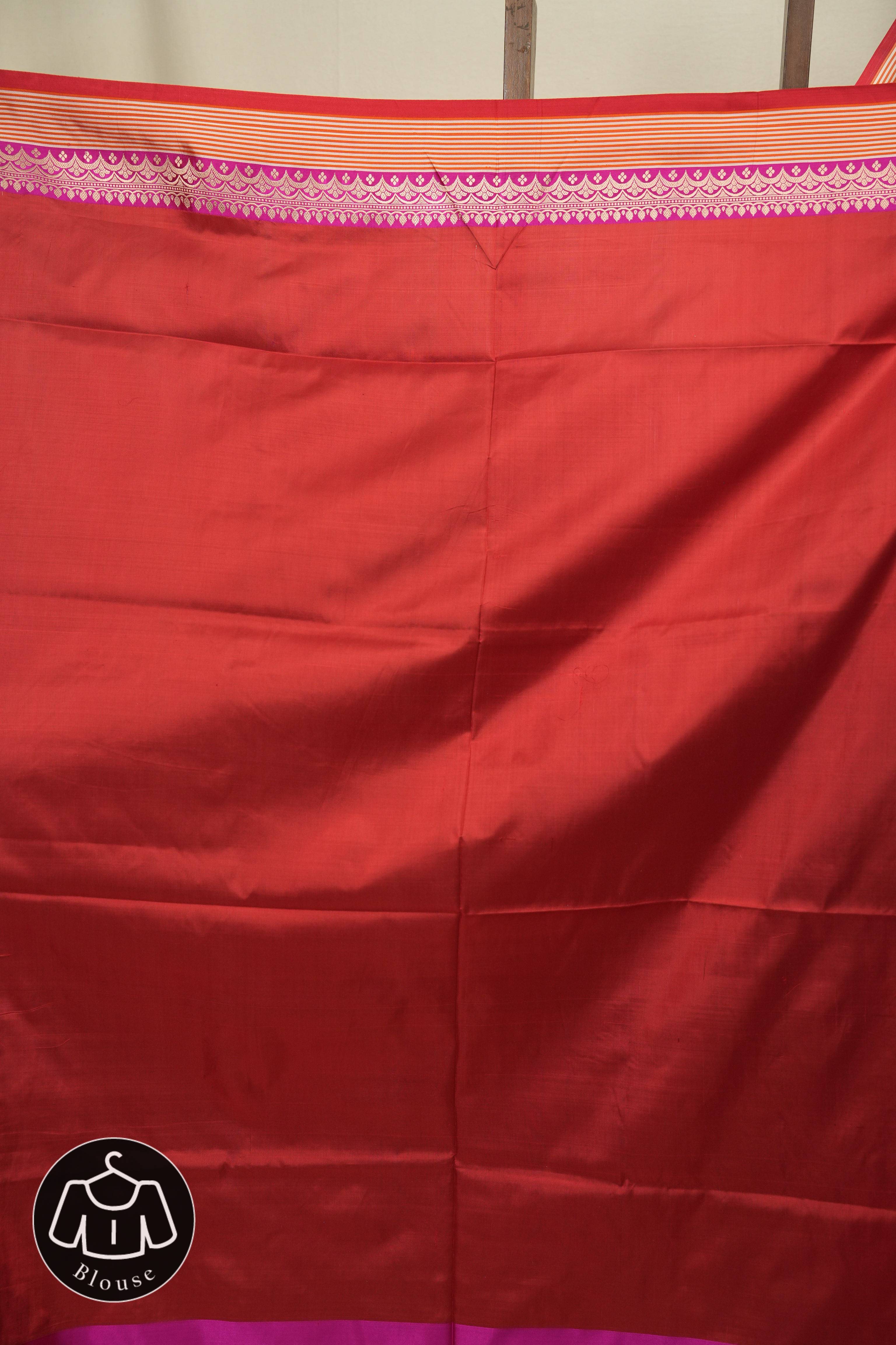 Powder Blue Banarasi Silk Saree - SRPBBSS983