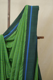 Green Cotton Ilkal Saree - SRGCIS975
