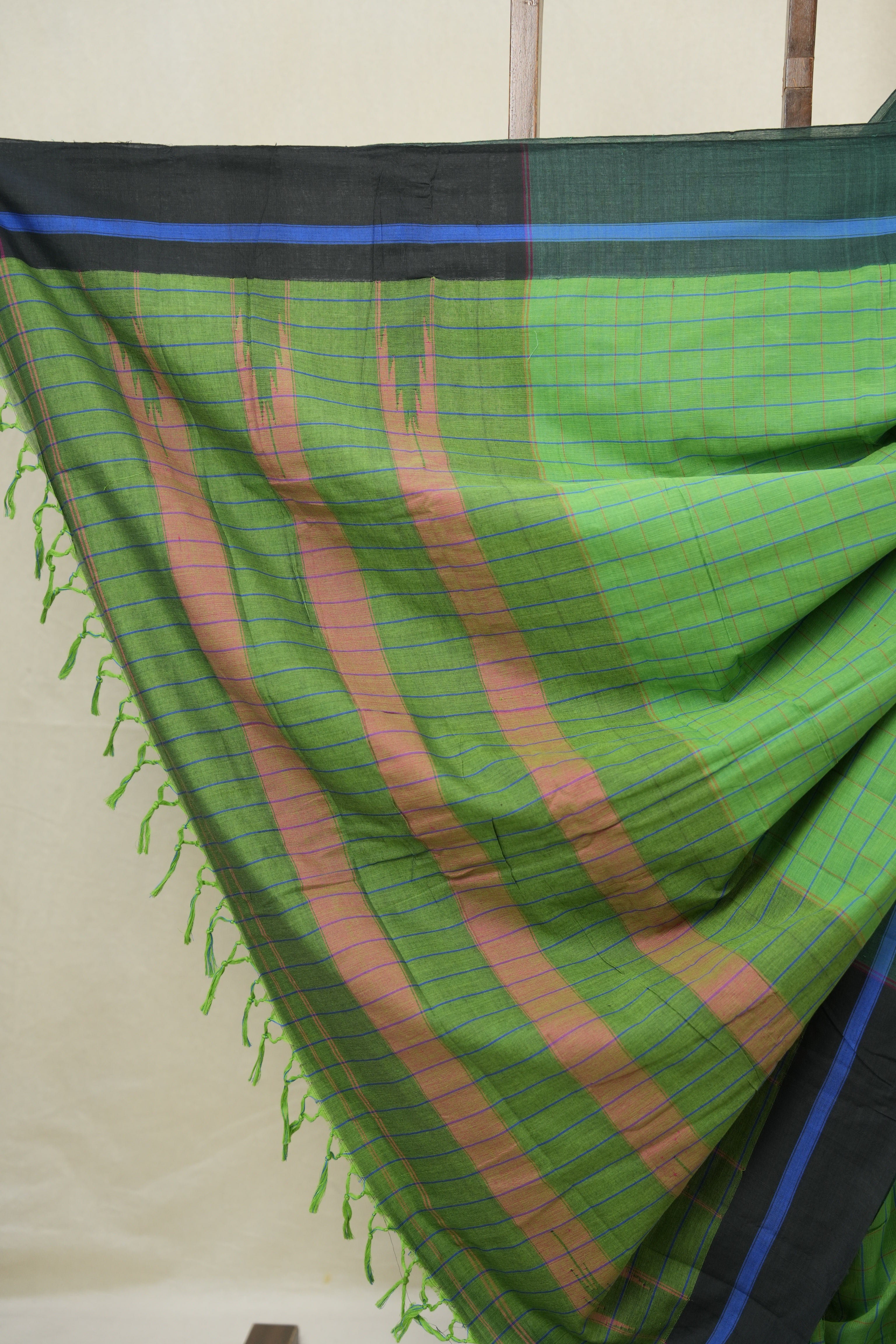 Green Cotton Ilkal Saree - SRGCIS975