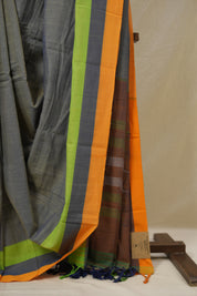 Two Tone Blue Cotton Ilkal Saree - SRBCIS977