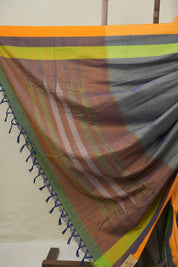 Two Tone Blue Cotton Ilkal Saree - SRBCIS977