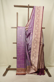 Soft Purple Banarasi Silk Saree - SRSPBSS991