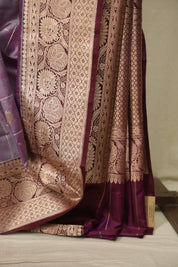 Soft Purple Banarasi Silk Saree - SRSPBSS991