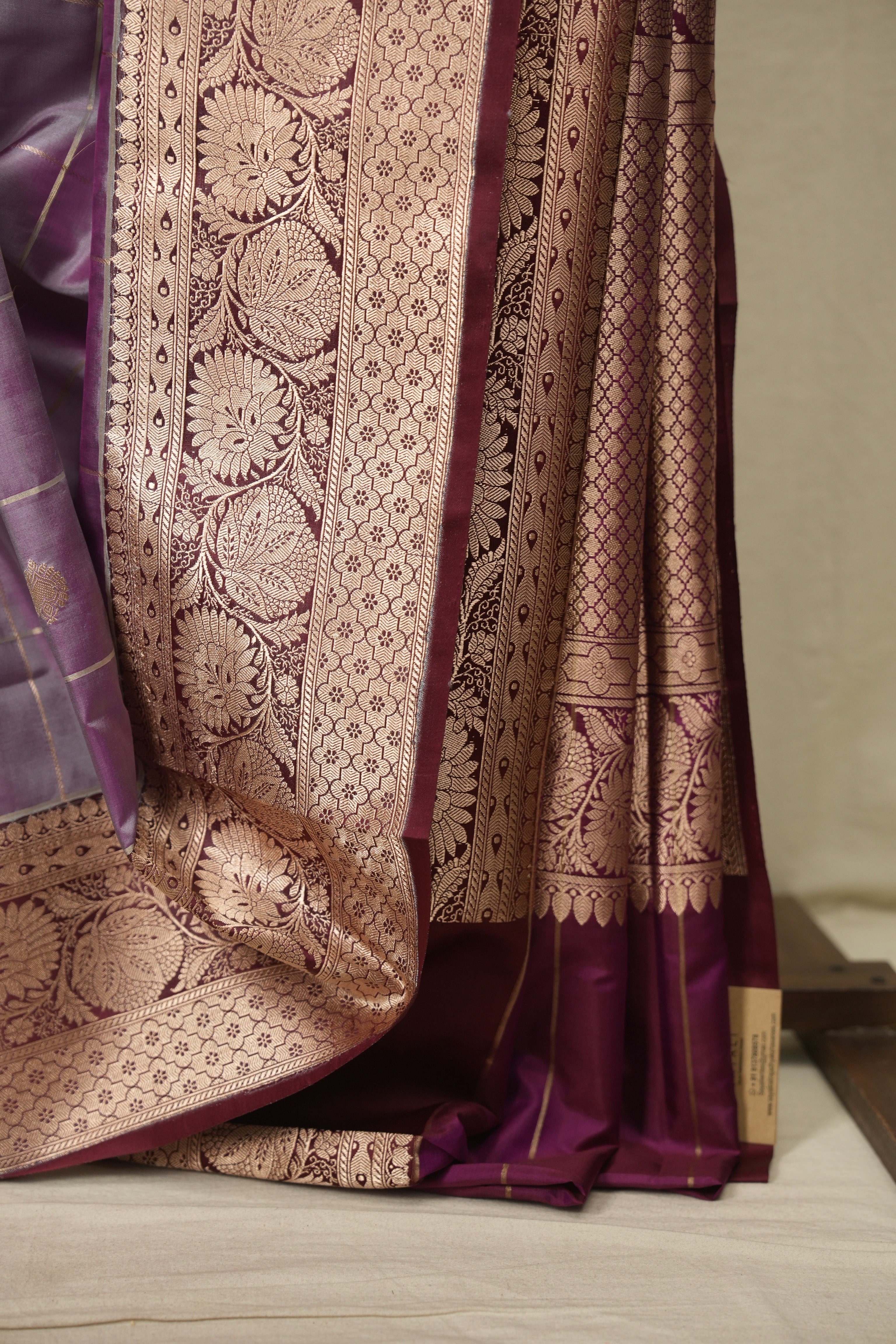 Soft Purple Banarasi Silk Saree - SRSPBSS991