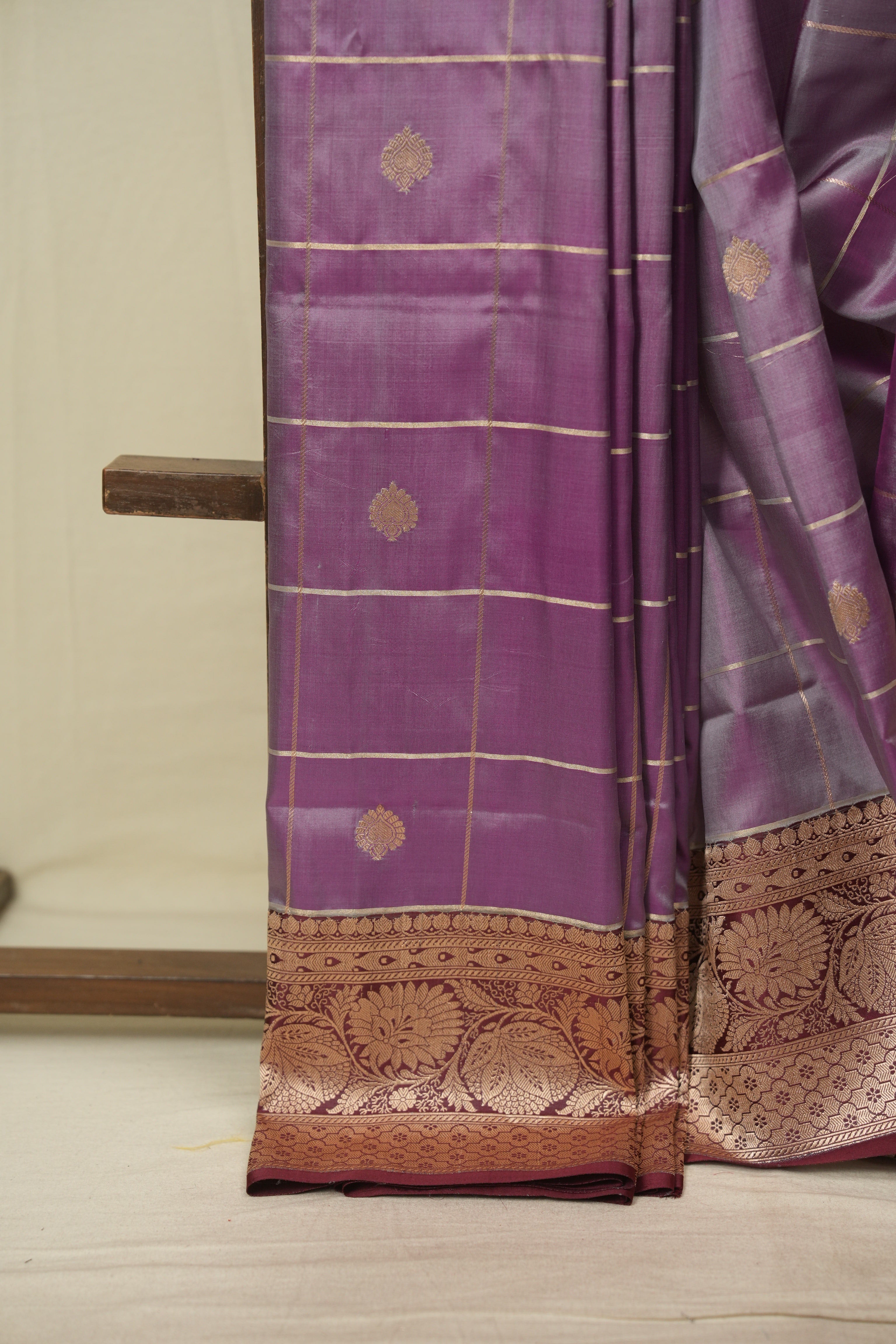 Soft Purple Banarasi Silk Saree - SRSPBSS991
