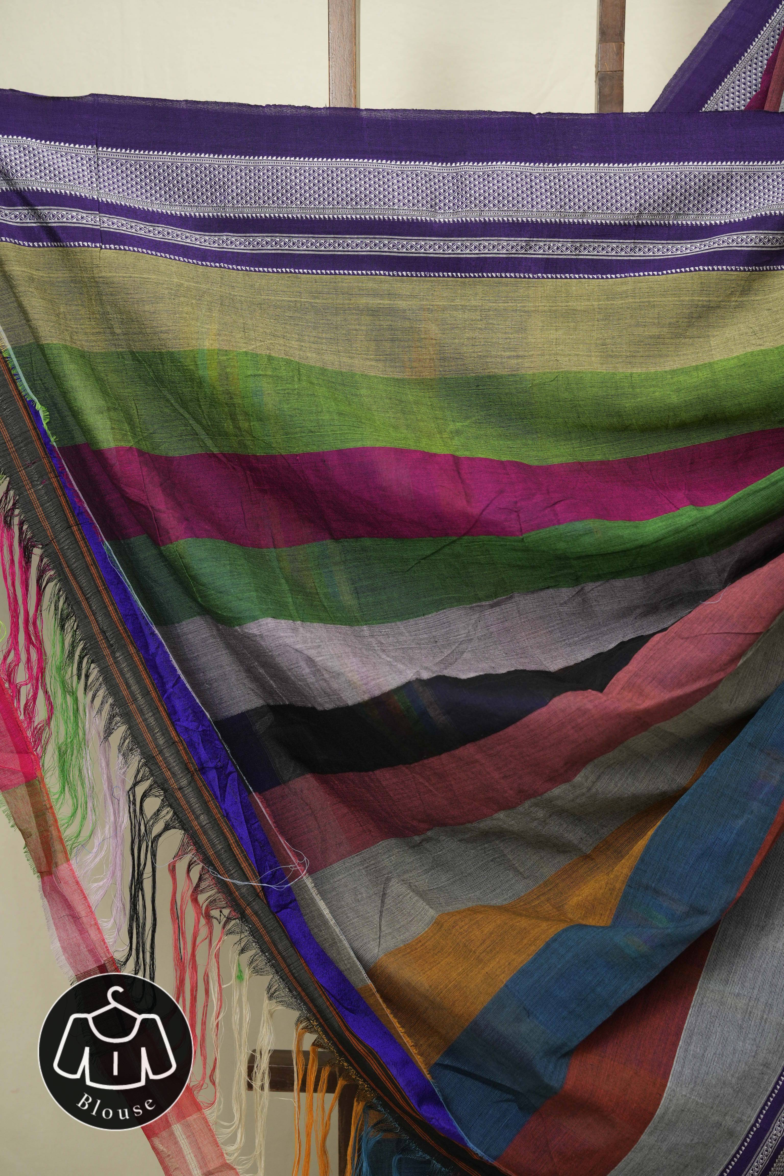 Multicolour Cotton Ilkal Saree - SRMCIS1017