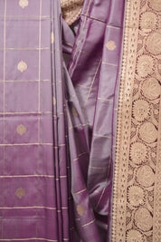 Soft Purple Banarasi Silk Saree - SRSPBSS991