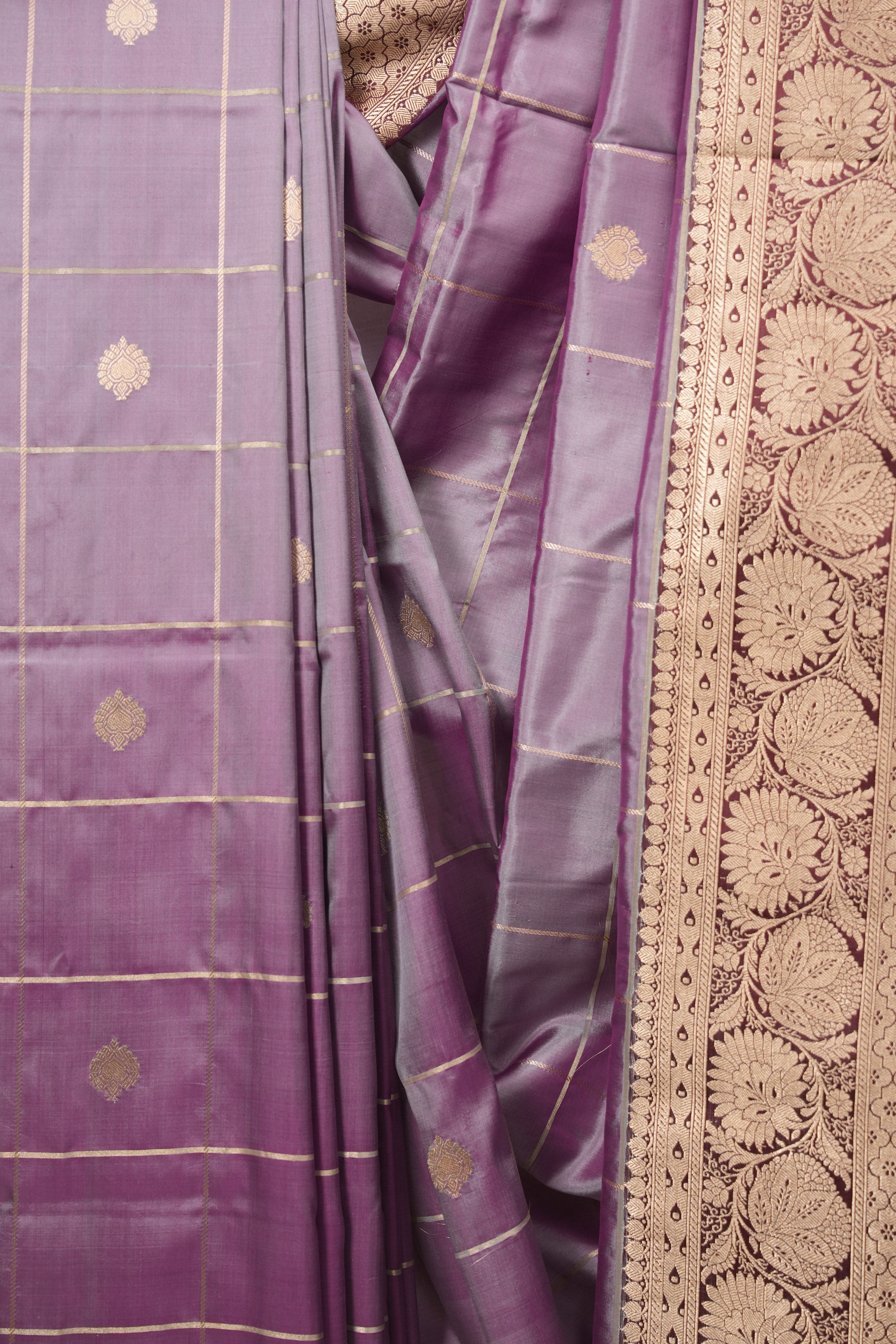 Soft Purple Banarasi Silk Saree - SRSPBSS991