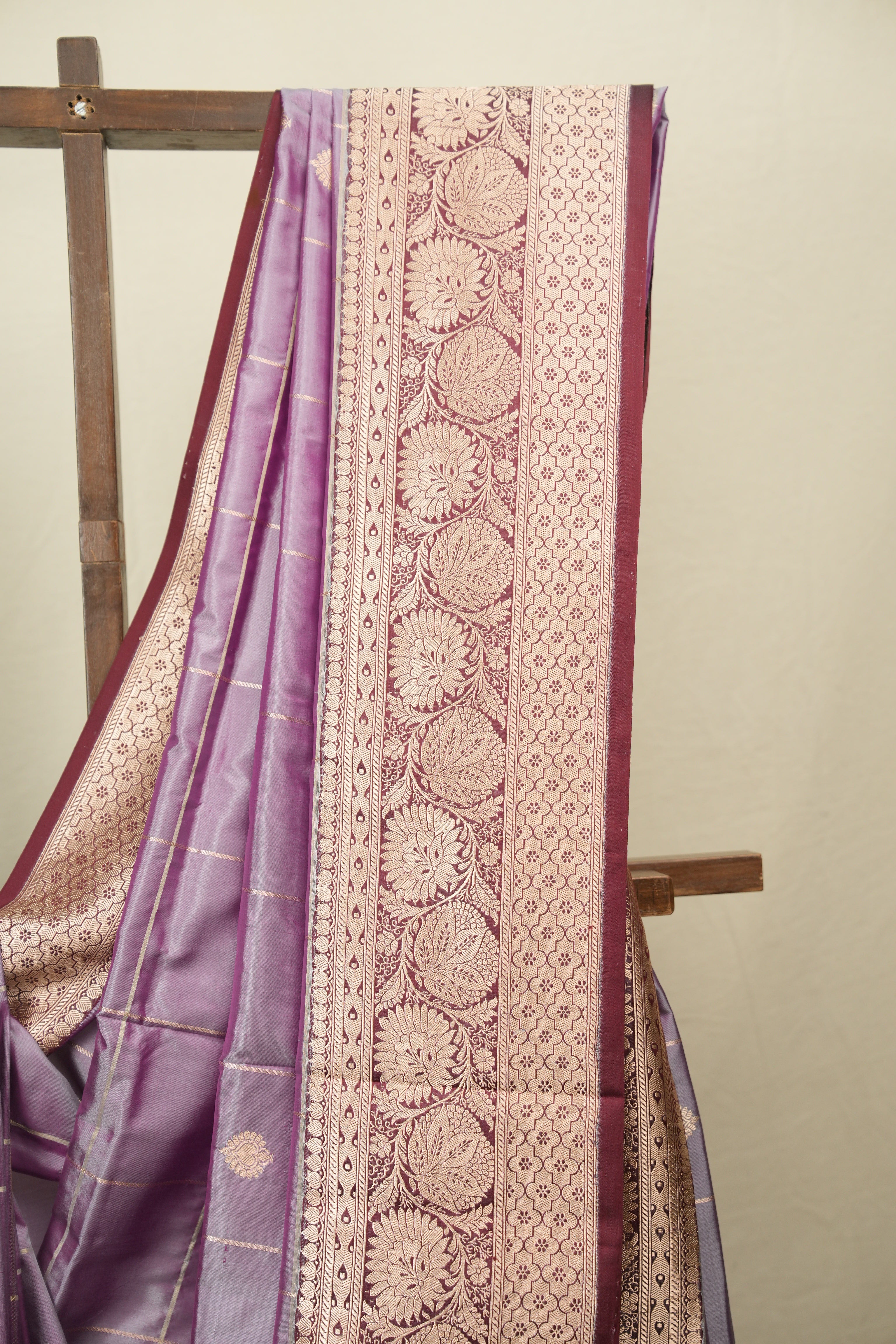 Soft Purple Banarasi Silk Saree - SRSPBSS991