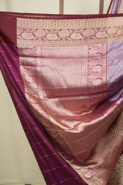 Soft Purple Banarasi Silk Saree - SRSPBSS991