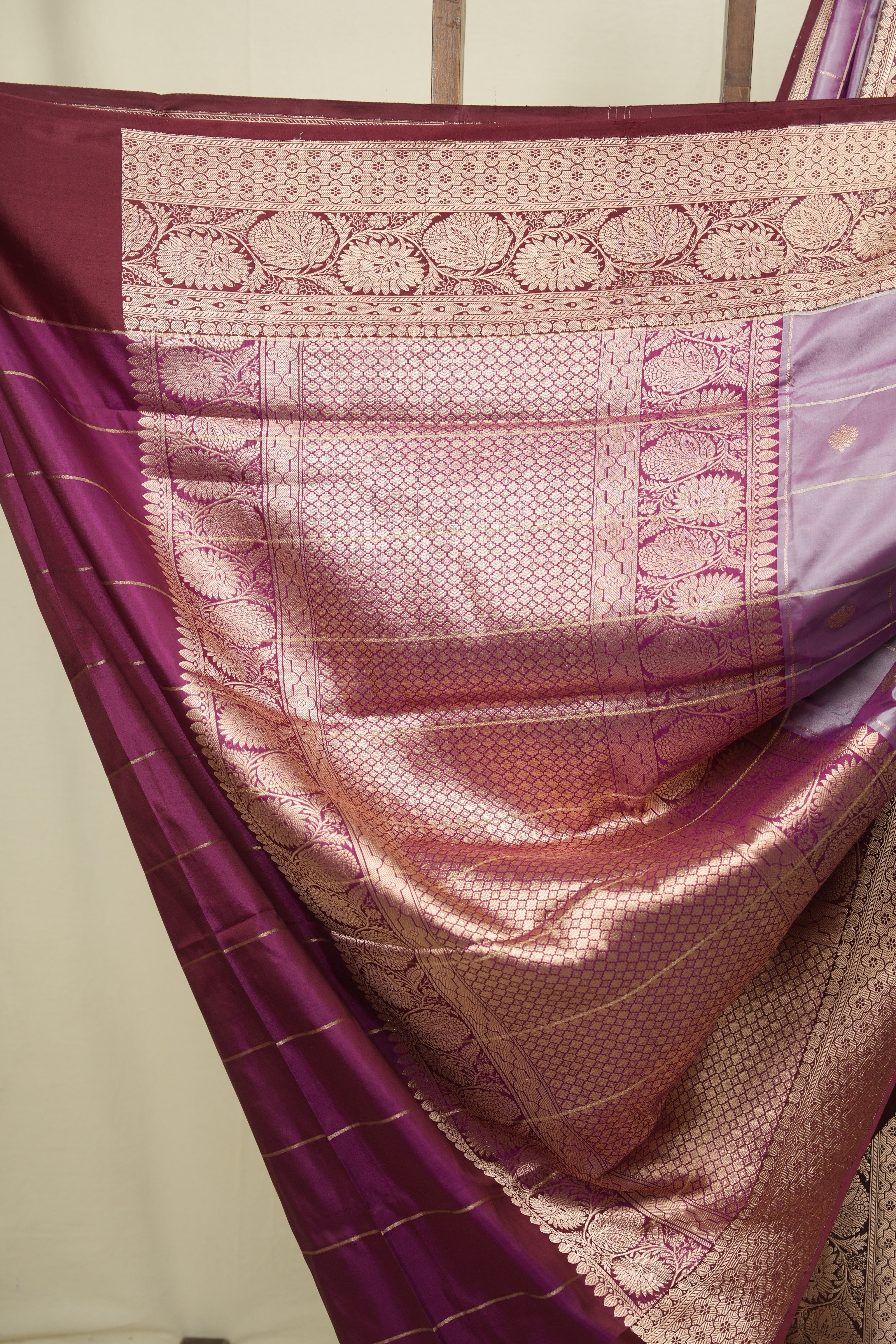 Soft Purple Banarasi Silk Saree - SRSPBSS991