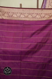 Soft Purple Banarasi Silk Saree - SRSPBSS991
